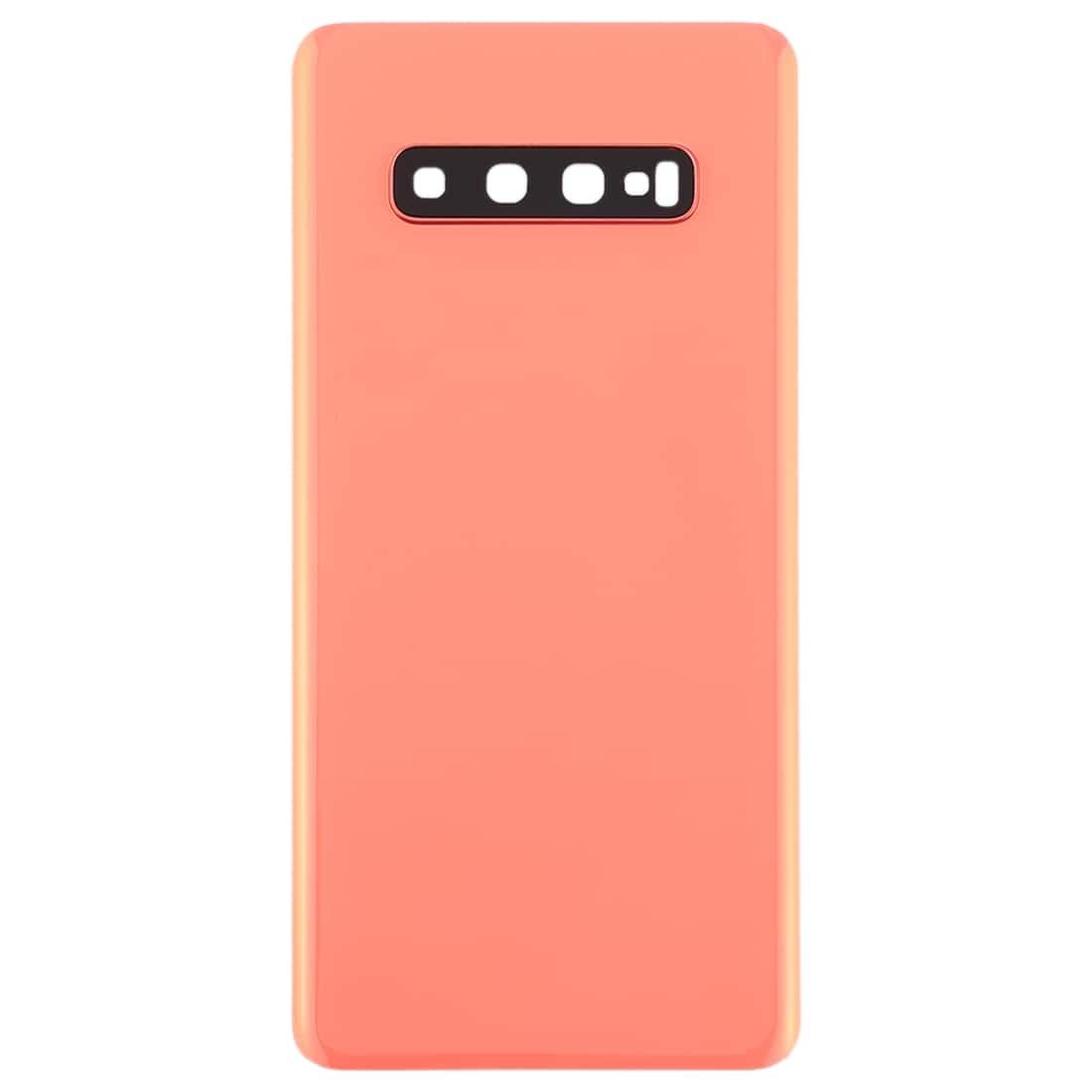 Back Glass Panel for Samsung Galaxy S10 Plus Pink with Camera Lens - EGFix Back Glass Panel for Samsung Galaxy S10 Plus Pink with Camera Lens - EGFix